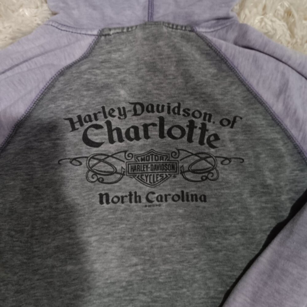 Womans Harley Davidson vintage zipper sweater size L - Picture 5 of 6